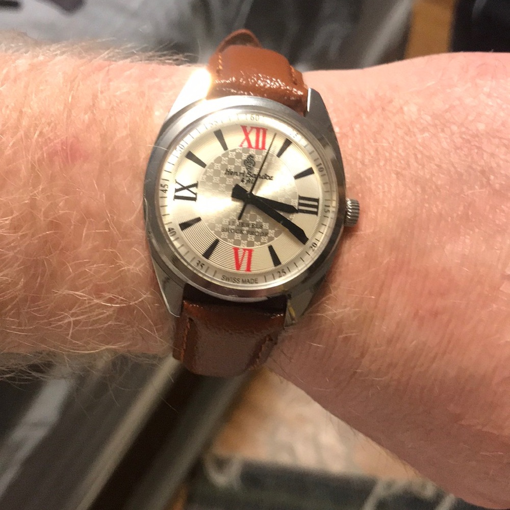 Vintage Henri sandoz Hand wind mechanical watch